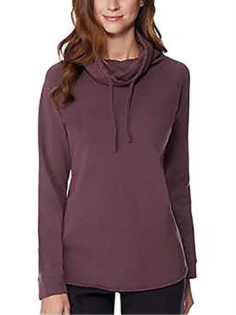 32 Degrees Heat Women's Funnel Neck Pullover - Heather Purple XL